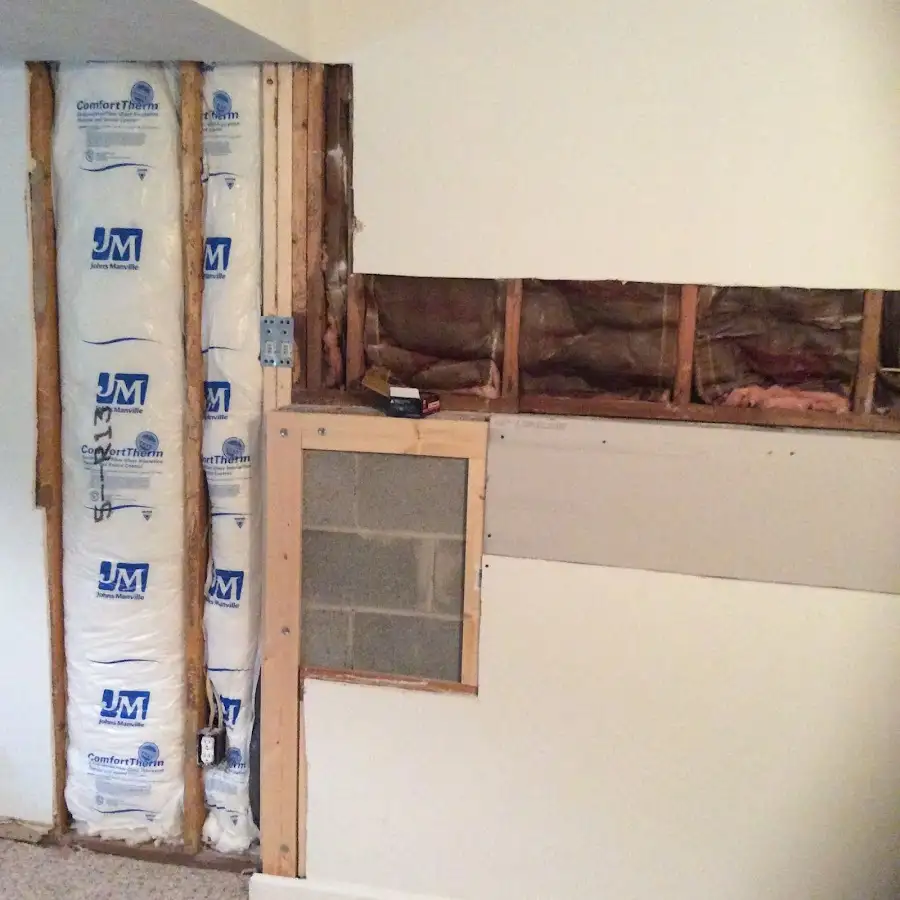Wall insulation replacement during Odor Removal & Deodorization in Austintown